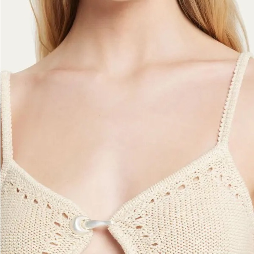 Cream Knit Tank Top - Picture 4 of 10